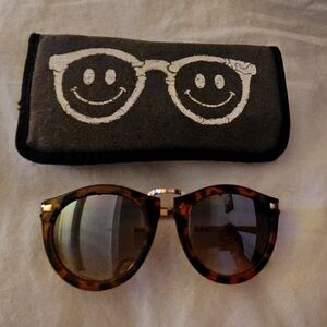 Tortoise and gold sunglasses crap eyewear